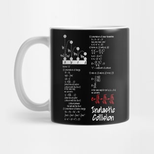 inelastic collision full - dark Mug